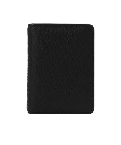 Maison Margiela Stitch-detail Leather Wallet In Black