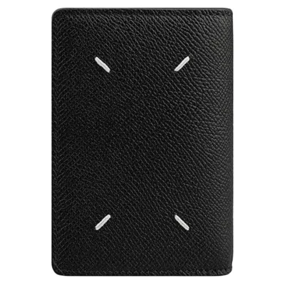 Maison Margiela Stitch Folding Card Holder In Black