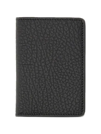 Maison Margiela Stitch Trim Wallet In Black