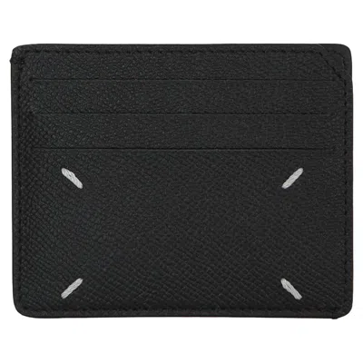 Maison Margiela Stitched Card Holder In Black