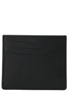 Maison Margiela Four Stitches Leather Card Holder In Black