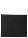 Maison Margiela Four Stitches Leather Card Holder In Black