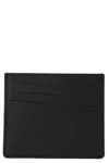Maison Margiela Four Stitches Leather Card Holder In Black