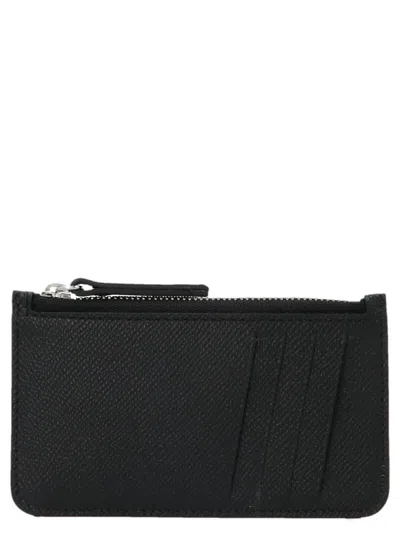 Maison Margiela ‘stitching' Card Holder In Black