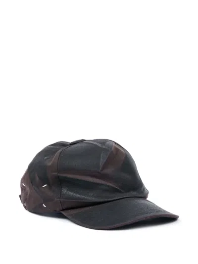Maison Margiela Stitching-detail Baseball Cap In Black