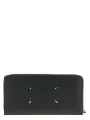 Maison Margiela Stitching Logo Wallet Wallets And Card Holders Black In Black
