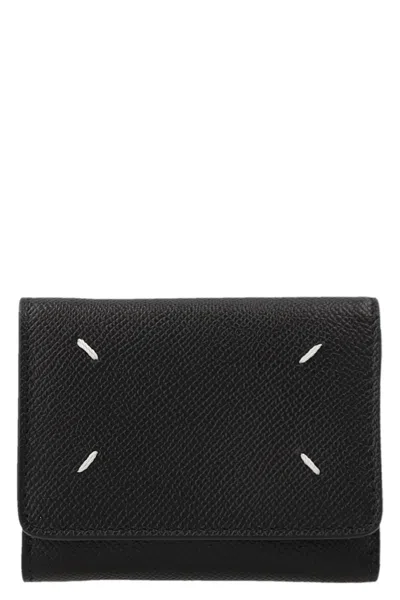 Maison Margiela 'stitching' Wallet In Black