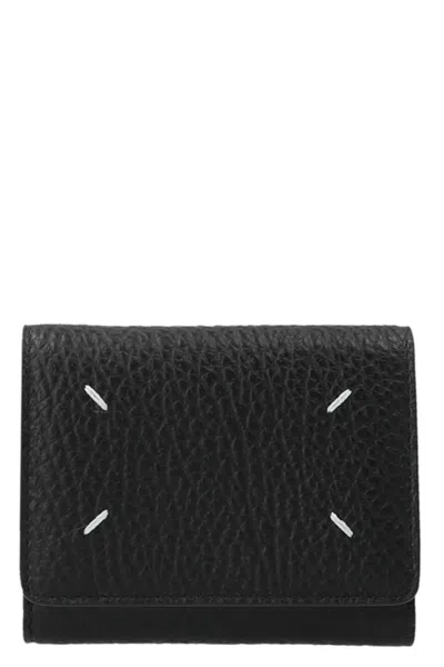 Maison Margiela ‘stitching' Wallet In Burgundy