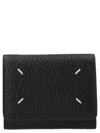Maison Margiela ‘stitching' Wallet In Burgundy