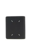 Maison Margiela Grained-leather Bi-fold Wallet In Black