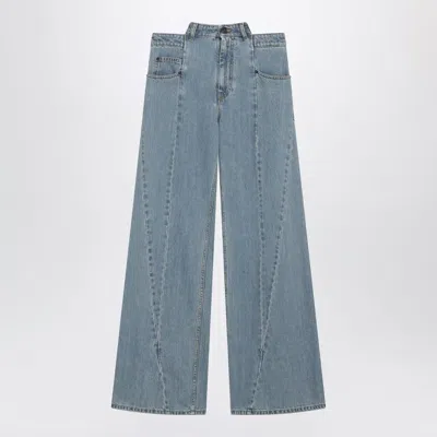 Maison Margiela Stonewashed Straight-leg Denim Jeans In Medium Blue