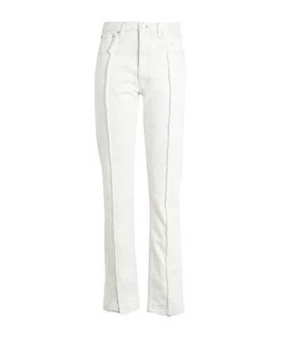 Maison Margiela Straight Fit Jeans In White