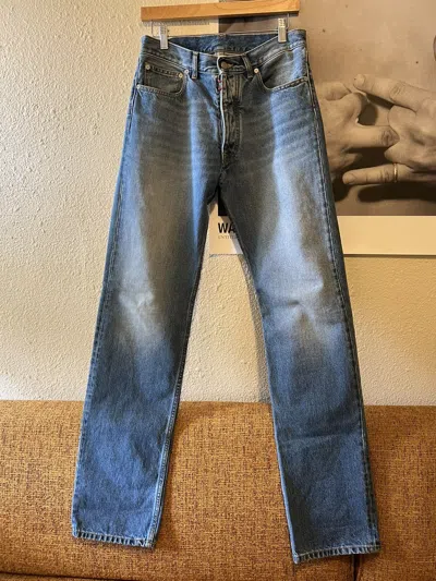 Pre-owned Maison Margiela Straight Jeans Size 30 In Blue