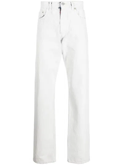 MAISON MARGIELA STRAIGHT JEANS WITH PRINT