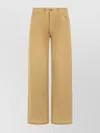 Maison Margiela Straight Leg Cotton Denim Trousers With Pockets In Neutral