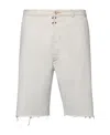 Maison Margiela Cotton Denim Shorts In White