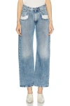 Maison Margiela Blue Jeans With Contrast Pockets In Denim
