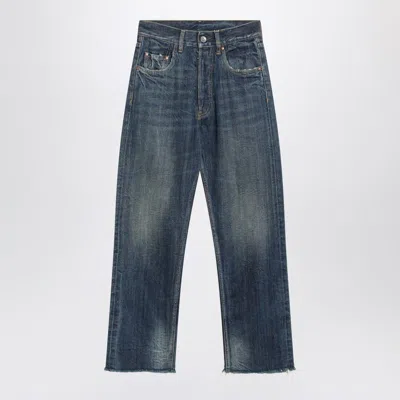 Maison Margiela Straight-leg Jeans In Faded Blue Denim