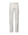 Maison Margiela Straight-leg Mid-rise Jeans In White