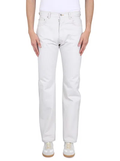 Maison Margiela Straight Leg Pants In White