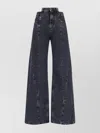Maison Margiela Straight Leg Trousers Belt Loops In Grey