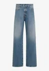 Maison Margiela Straight-leg Washed Jeans In Blue