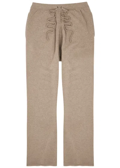 Maison Margiela Straight-leg Wool-blend Trousers In Brown