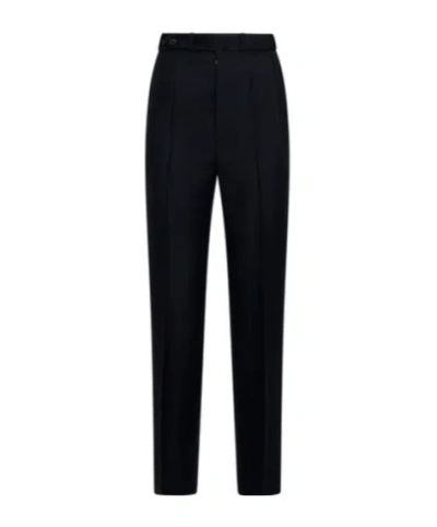 Maison Margiela Straight-leg Wool Trousers In Black