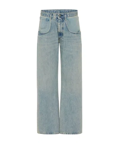 Maison Margiela Straight-leg Jeans Woman Light Blue