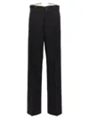 Maison Margiela Strap Wool Pants In Black