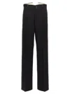 Maison Margiela Strap Wool Pants In Black