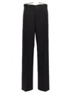 Maison Margiela Strap Wool Pants In Black
