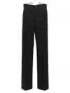 Maison Margiela Strap Wool Pants In Black