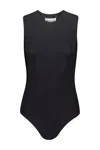 Maison Margiela Stretch-jersey Sleeveless Bodysui In Black