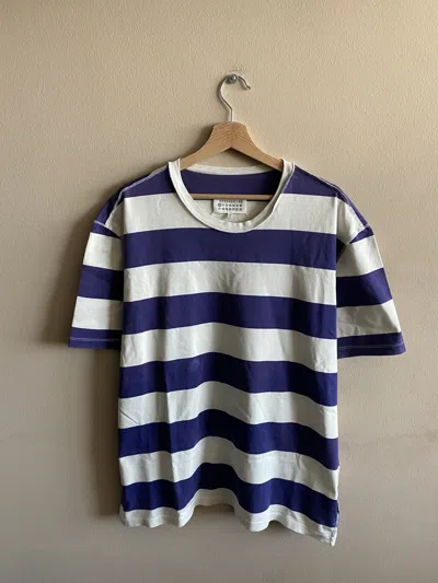Pre-owned Maison Margiela Stripe T-shirt In Purple