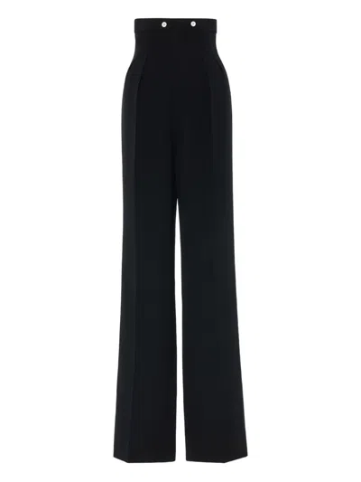 Maison Margiela Stripe Tailored Trousers In Black