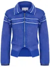 Maison Margiela Striped Cardigan In Blue