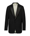 Maison Margiela Striped-effect Oversize Tuxedo Blazer In Black