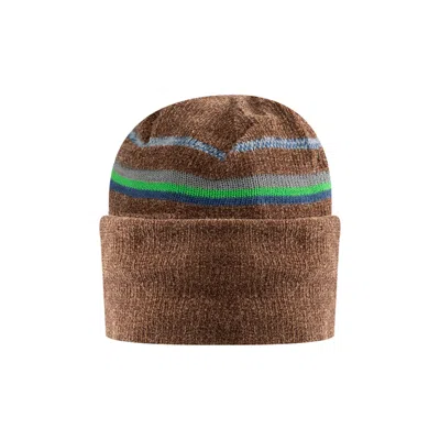 Pre-owned Maison Margiela Striped Knit Beanie 'blue/grey/brown/green/mustard/powder' | Men's Size Onesize