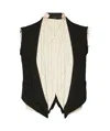 Maison Margiela Anonymity Of The Lining Waistcoat Man Black In Black
