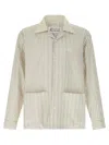 Maison Margiela Camicia In Cotone Ricamato Uomo In Multicolor