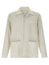 Maison Margiela Camicia In Cotone Ricamato Uomo In Multicolor