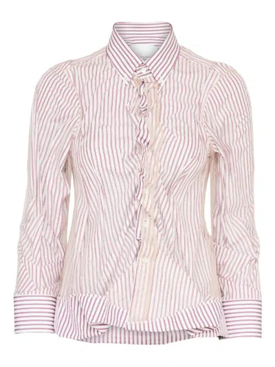 Maison Margiela Woman Shirt Blush Size 6 Cotton In Pink