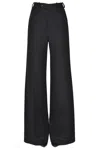 Maison Margiela Structured Knit Trousers In Black