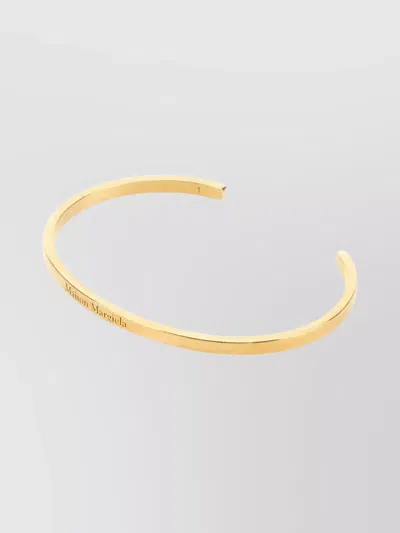 Maison Margiela Structured Open Cuff Bracelet In Neutral