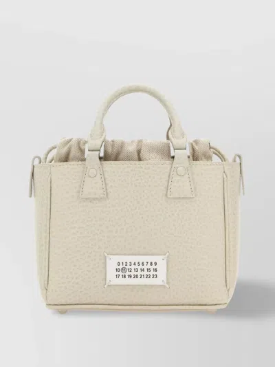 Maison Margiela Structured Silhouette Horizontal Handbag In Beige