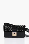 Maison Margiela Studded Bicolor Crossbody Bag In Black