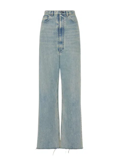 Maison Margiela Stylish Four-stitch High-waisted Jeans For Women In Black