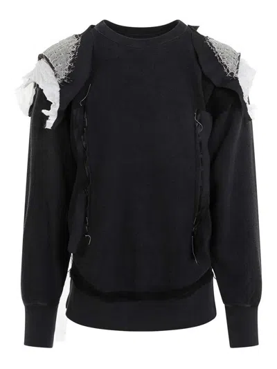Maison Margiela Sweatshirt In Black