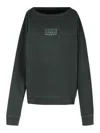 Maison Margiela Black Cotton Sweatshirt In Black